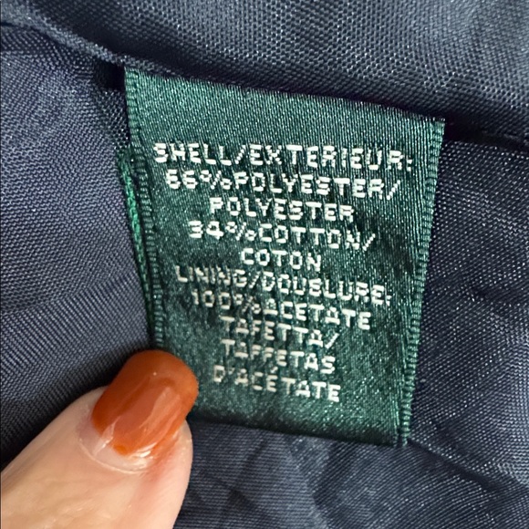 RALPH LAUREN Fit & Flare Dress Navy Ivory Polka Dot Size 10 $158 EUC KL - Picture 7 of 14